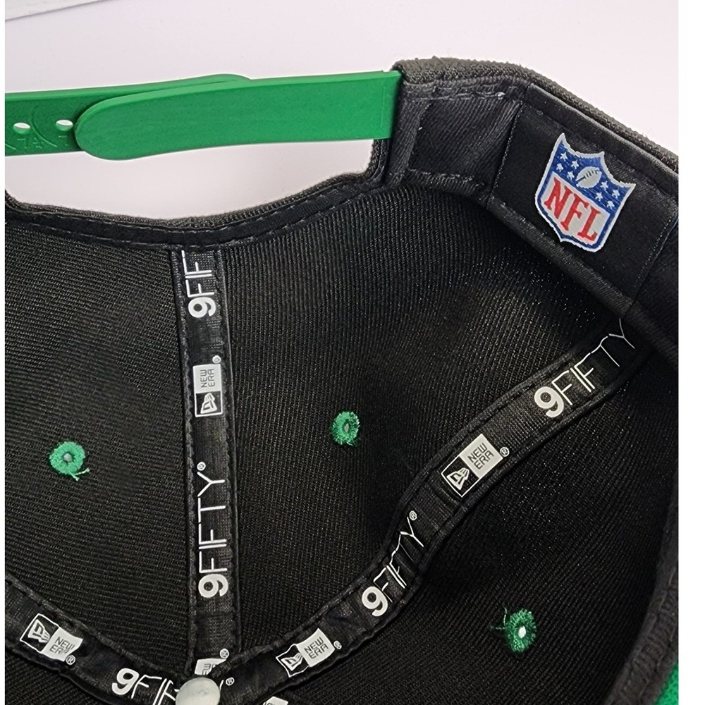 New Era 9FIFTY Philadelphia Eagles Snapback Hat Black Jagged NFL Cap OSFM - Picture 8 of 9